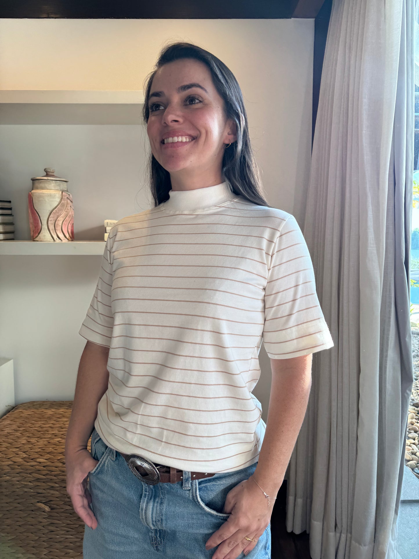 Camiseta comfy listrada