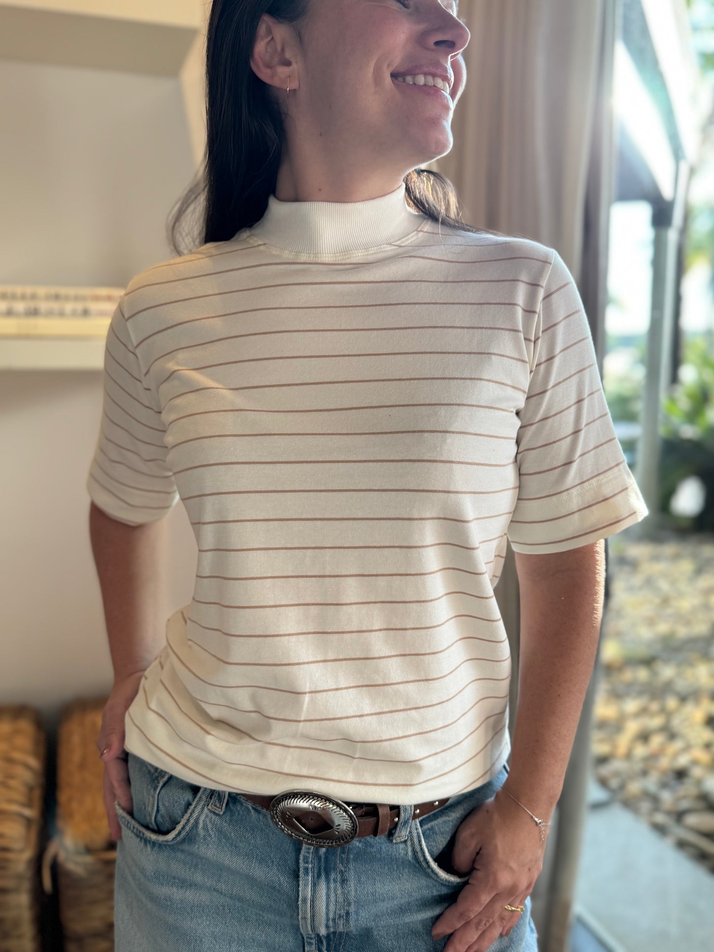 Camiseta comfy listrada