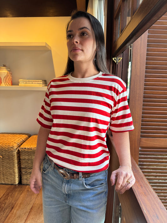 Camiseta comfy listrada